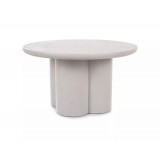 Stolik z mikrocementu japandi Rosalia 80cm jasny szary Signal