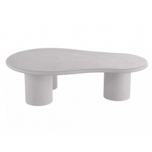 Stolik japandi z mikrocementu Selena 130x80cm jasny szary Signal