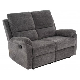 Sofa welurowa rozkładana Spencer II Raven 136cm szara Signal