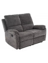Sofa welurowa rozkładana Spencer II Raven 136cm szara Signal