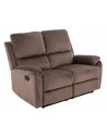 Sofa welurowa rozkładana Spencer II Velvet 136cm cappuccino Signal
