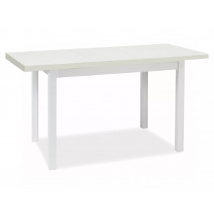 Stół prostokątny rozkładany Adam 90-125x90cm biały mat Signal