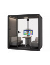 Kabina akustyczna dwu/czteroosobowa Large Booth 3D czarno-szara Signal