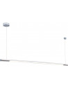 Lampa wisząca podłużna liniowa ściemniana Organic LED 150cm chrom MaxLight
