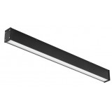 Plafon podłużny do łazienki Outline LED M 100x9cm czarny Nowodvorski