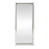 Lustro ścienne glamour Abisso 162x72cm srebrne Halmar