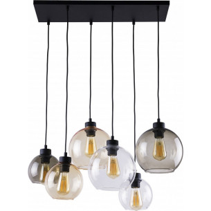 Cubus VI multicolour glass balls pendant lamp TK Lighting