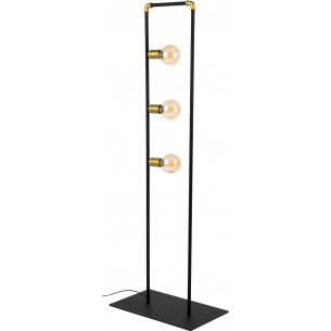 Hydria black industrial floor lamp with 3 lights TK Lighting