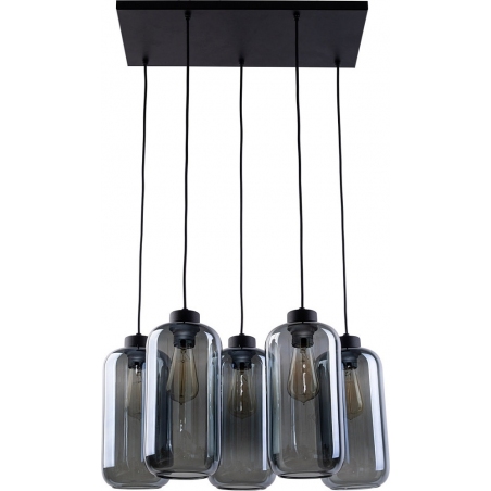 Marco V graphite glass pendant lamp TK Lighting