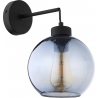 Cubus graphite&amp;black glass wall lamp TK Lighting