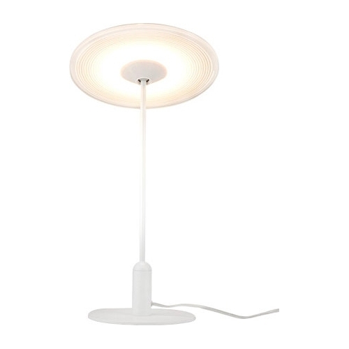 Vinyl LED white modern table lamp Altavola