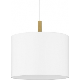 Deva 50 white pendant lamp with shade TK Lighting