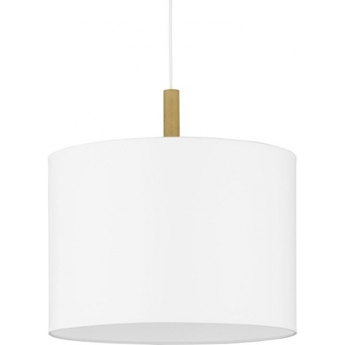 Skandynawska Lampa wisząca z abażurem Deva 50 Biała TK Lighting do salonu i sypialni.