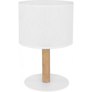 Deva white table lamp with shade TK Lighting