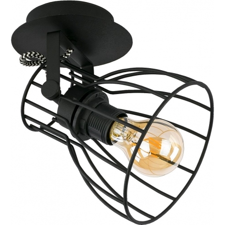 Alano 28 black wire wall lamp TK Lighting