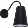 Wire black wall lamp with shade TK Lighting