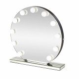 Lustro stołowe okrągłe z oświetleniem LED Torano 70cm Halmar