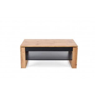 Ława z podnoszonym blatem Betty 120cm dąb artisan / czarny Halmar