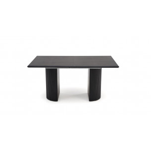 Stół rozkładany na lamelowej podstawie Bolero 160-250x90cm dąb czarny Halmar
