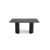 Stół rozkładany na lamelowej podstawie Bolero 160-250x90cm dąb czarny Halmar