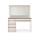 Toaletka z szufladami i lustrem Hollywood XL 120x55cm kaszmir Halmar