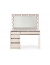 Toaletka z szufladami i lustrem Hollywood XL 120x55cm kaszmir Halmar