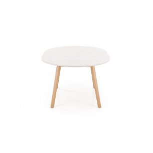 Stół rozkładany okrągły Ruben 102cm kaszmir / drewno bukowe Halmar 2