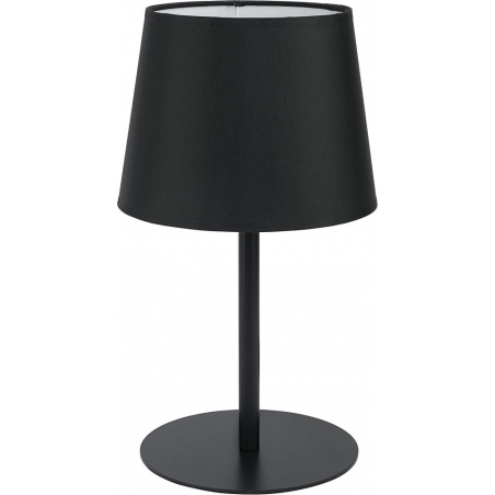Stylowa Lampa stołowa z abażurem Maja 20 Czarna TK Lighting do sypialni.