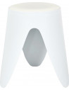 Stołek z tworzywa Eve 46cm biały Intesi
