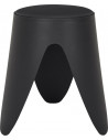 Stołek z tworzywa Eve 46cm czarny Intesi
