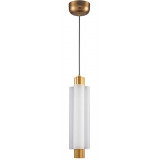 Lampa wisząca szklana glamour Osmo LED 38cm biało-złota Step Into Design