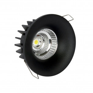 Lampa wpustowa / podtynkowa / oczko Cirro LED 3000K/3500K/4000K 9,1cm czarna Yaskr