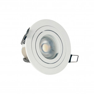 Lampa  wpustowa / podtynkowa / oczko Halo 9,cm biała Yaskr
