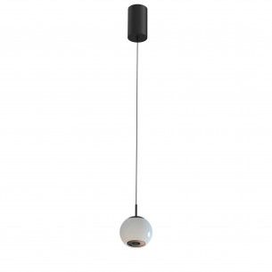 Lampa wisząca kula Iliso LED 3000K 10cm biało-czarna Yaskr
