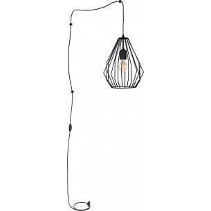 Brylant II 34 black wire pendant lamp TK Lighting