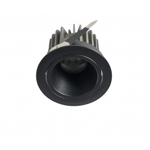 Lampa podtynkowa do łazienki Pik LED 3000K/3500K/4000K 8,3cm czarna Yaskr
