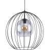 Stylowa Lampa wisząca druciana Universo 50 Czarna TK Lighting do salonu, sypialni i przedpokoju.