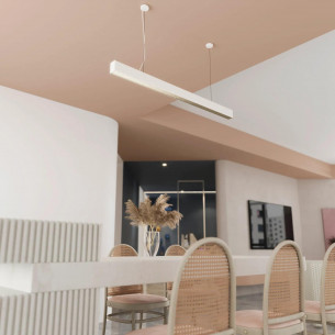 Lampa wisząca podłużna Sigi LED 3000K-4000K-6000K 44W 3504lm 120cm biała Yaskr 2