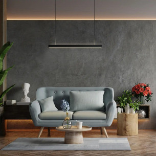 Lampa wisząca podłużna Sigi LED 3000K 45W 4028lm 120cm czarna Yaskr 2