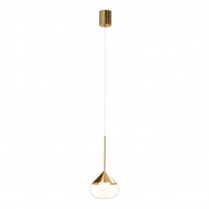 Lampa wisząca nowoczesna Suza LED 13cm złoty błyszczący Yaskr