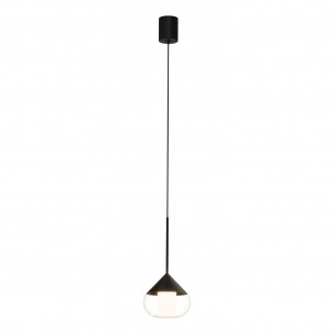 Lampa wisząca nowoczesna Suza LED 13cm czarna Yaskr