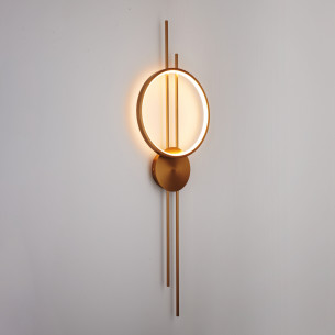 Kinkiet nowoczesny dekoracyjny Ecliptica LED 100cm złoty Step Into Design
