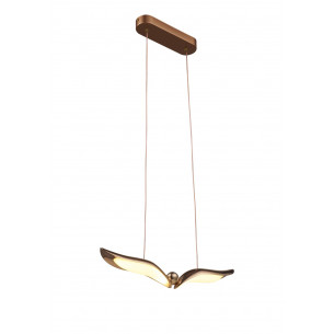 Lampa wisząca dekoracyjna - ptak Gufo LED 36cm różowe złoto Step Into Design