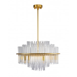 Żyrandol kryształowy Luxoria LED 50cm przeźroczysto-złoty Step Into Design