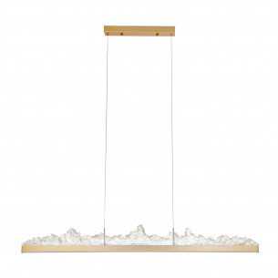 Lampa wisząca kryształowa podłużna Montana LED 125cm złota Step Into Design
