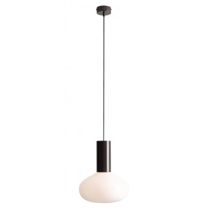 Lampa wisząca szklana Flo Mokka 26cm opal / brązowy Aldex