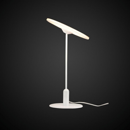 Vinyl LED white modern table lamp Altavola