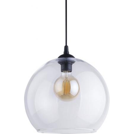 Stylowa Lampa wisząca szklana kula Cubus 30 Przeźroczysta TK Lighting do salonu, sypialni i przedpokoju.