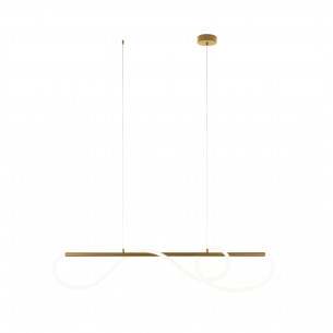 Lampa wisząca podłużna nowoczesna Laguna LED 120cm złota Maxlight