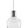 Stylowa Lampa wisząca szklana kula Mango 18 Przeźroczysta TK Lighting nad wyspę do kuchni.